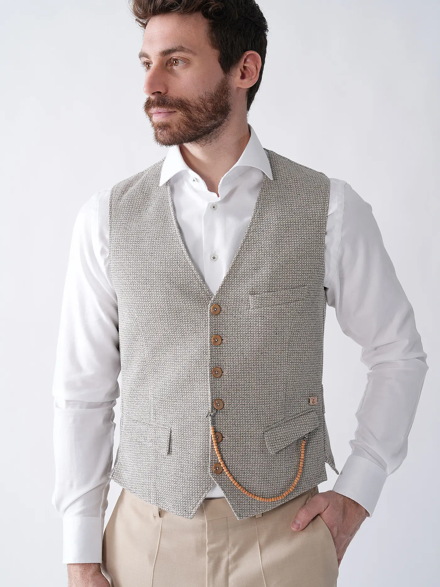 CG - CLUB OF GENTS | Anzugweste | beige